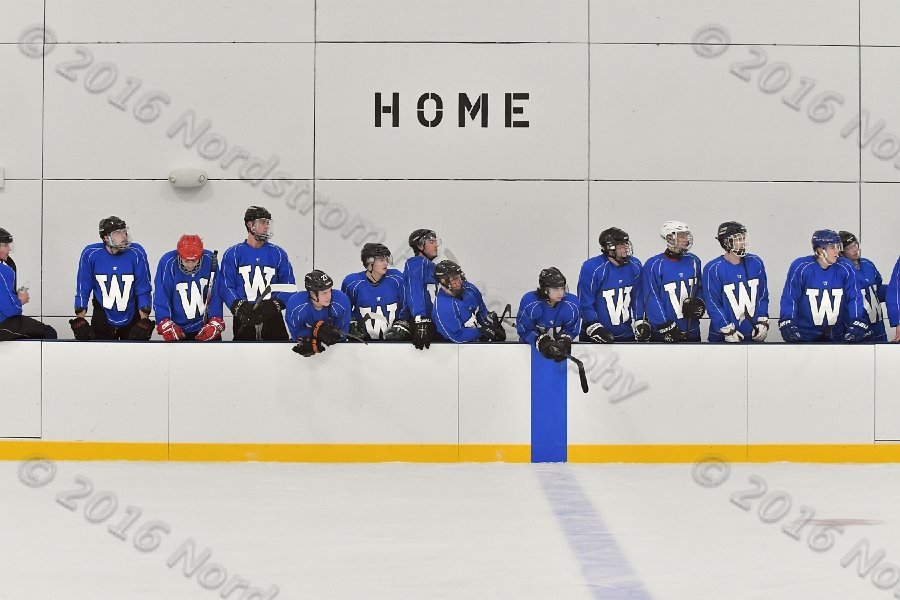Wheaton College Men\'s Ice Hockey vs Middlesex Community College. - Photo By: KEITH NORDSTROM
